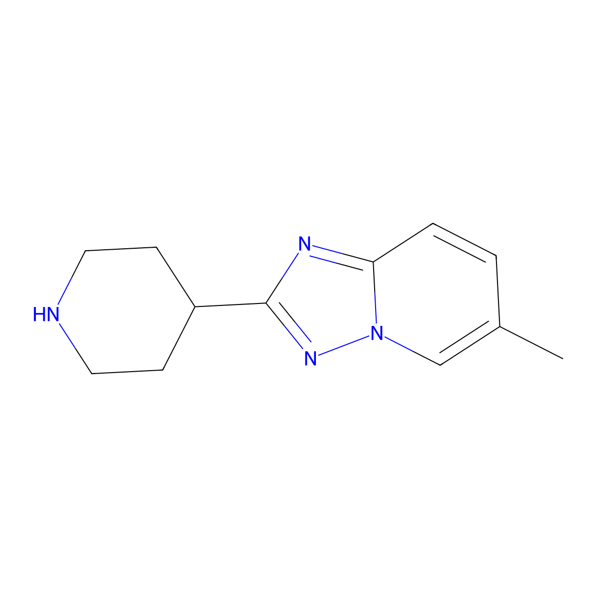 6-Methyl-2-(Piperidin-4-Yl)-[1,2,4]Triazolo[1,5-A]Pyridine molecular structure, CAS 1422059-99-1