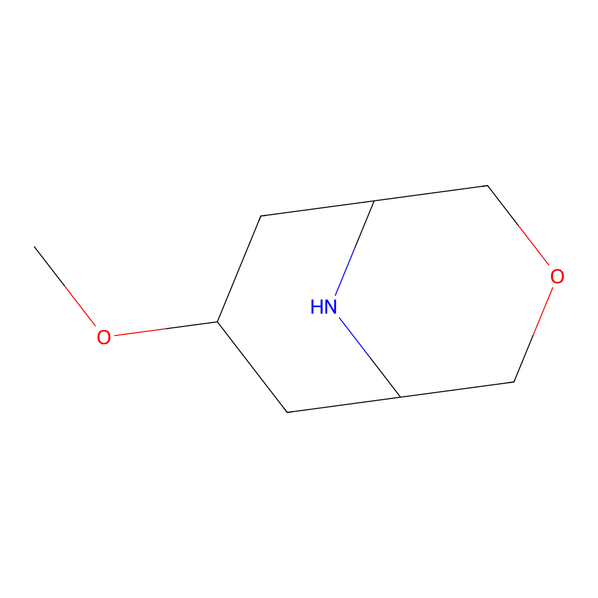 7-Methoxy-3-oxa-9-azabicyclo[3.3.1]nonane molecular structure, CAS 1422060-12-5