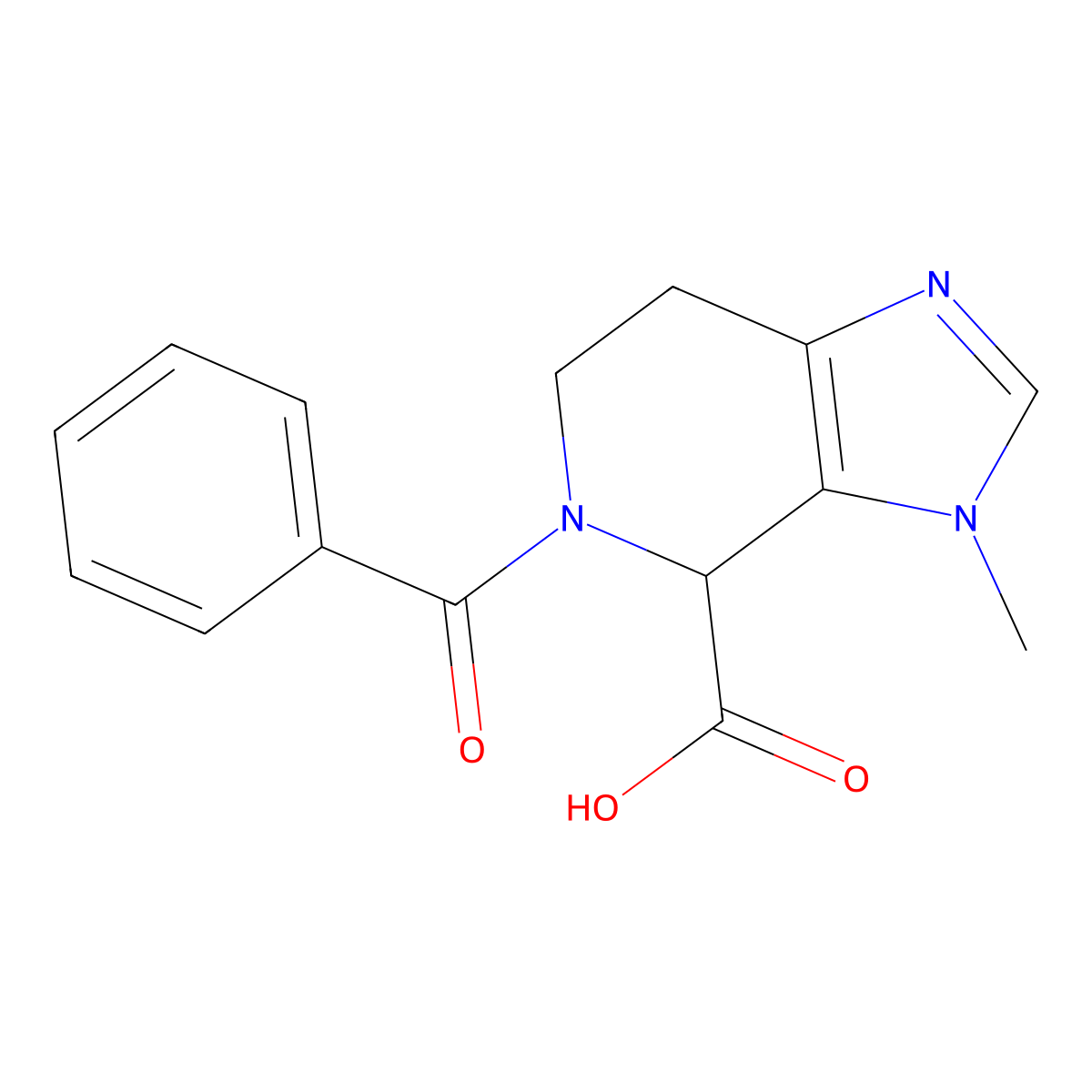 5-Benzoyl-3-methyl-4,5,6,7-tetrahydro-3H-imidazo[4,5-c]pyridine-4-carboxylic acid molecular structure, CAS 1422060-24-9