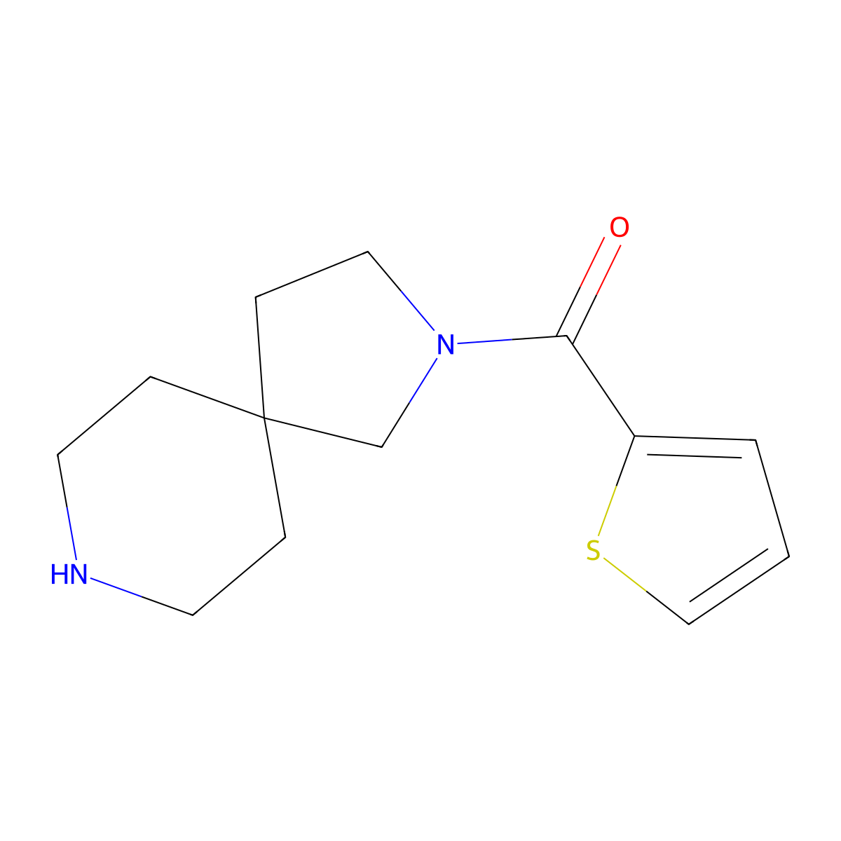 2,8-Diazaspiro[4.5]decan-2-yl(thiophen-2-yl)methanone molecular structure, CAS 1422060-81-8