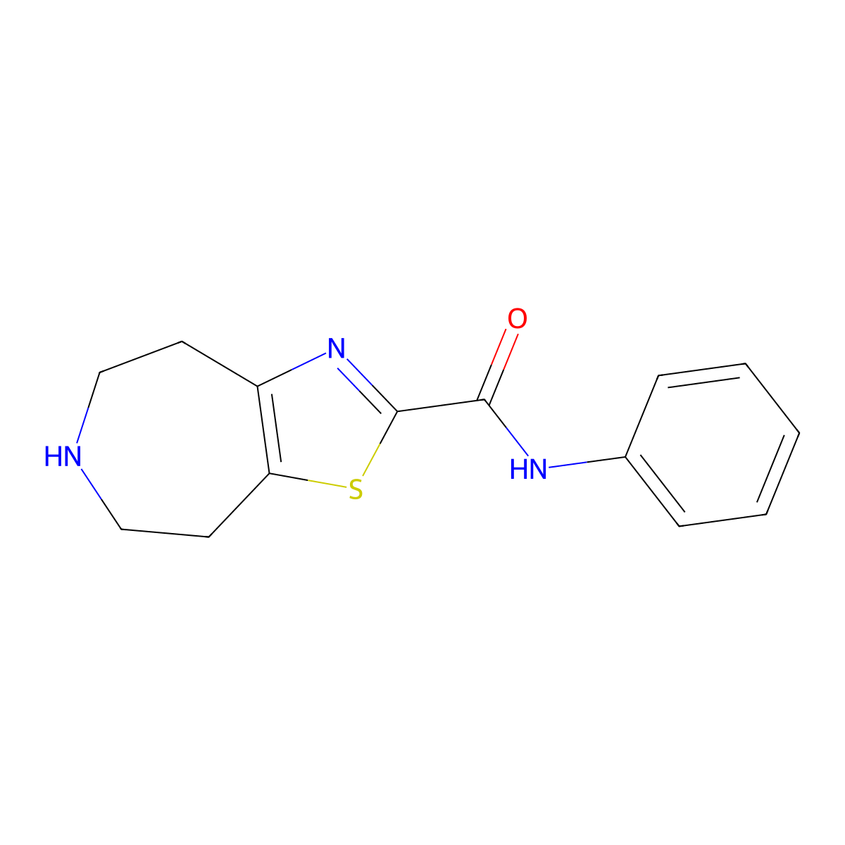 N-phenyl-5,6,7,8-tetrahydro-4H-thiazolo[4,5-d]azepine-2-carboxamide molecular structure, CAS 1422060-95-4