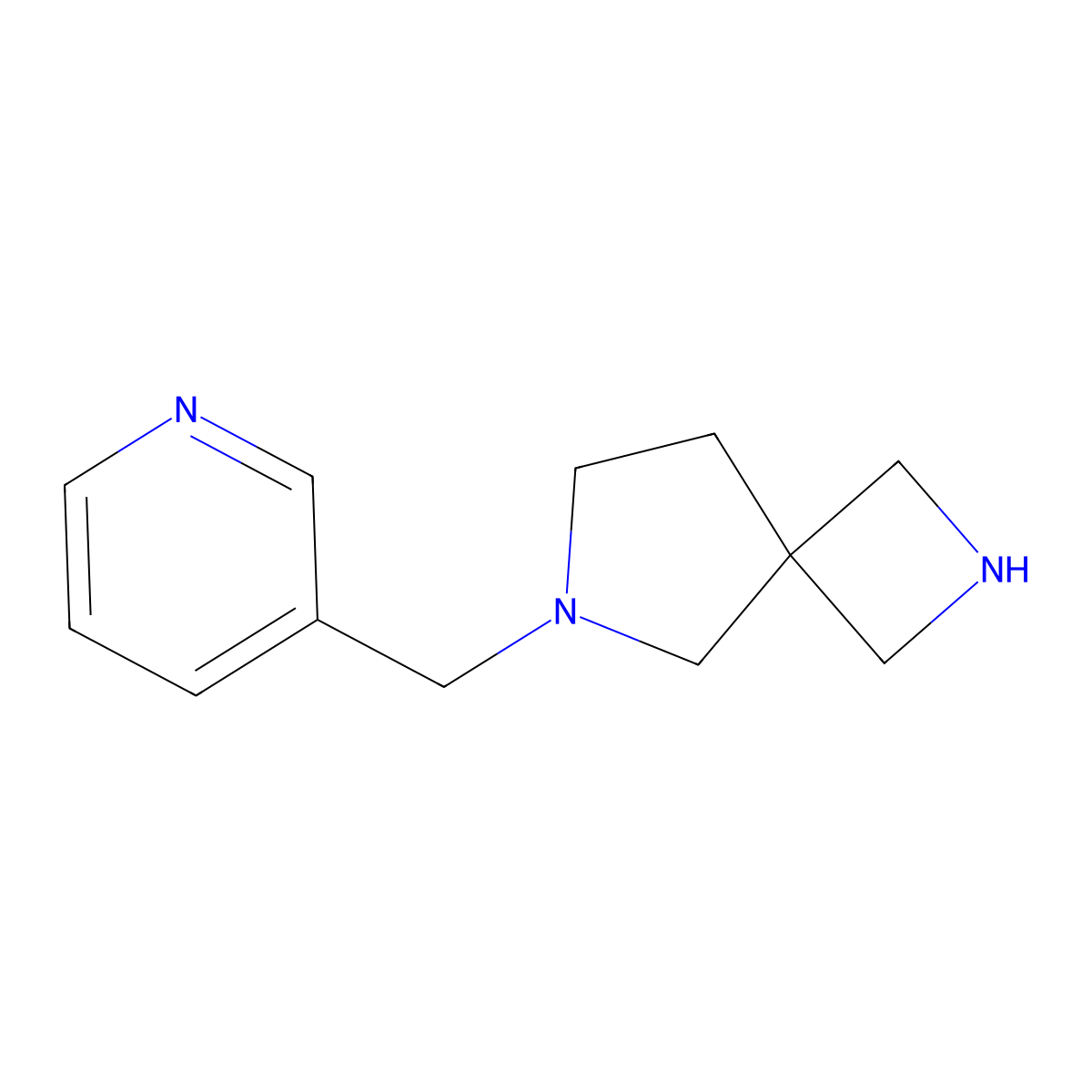 6-(Pyridin-3-ylmethyl)-2,6-diazaspiro[3.4]octane molecular structure, CAS 1422061-63-9