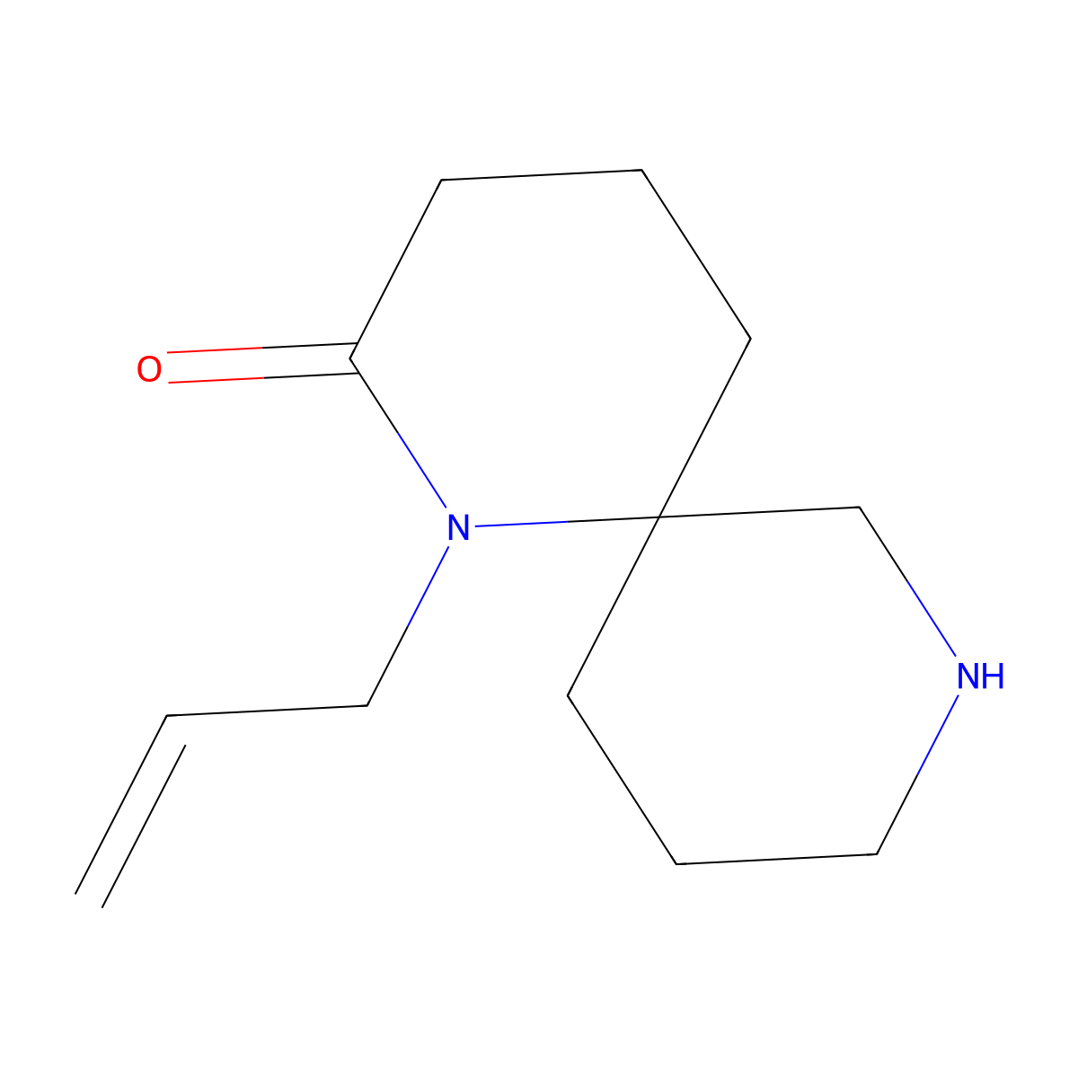 1-Allyl-1,8-Diazaspiro[5.5]Undecan-2-One molecular structure, CAS 1422061-67-3