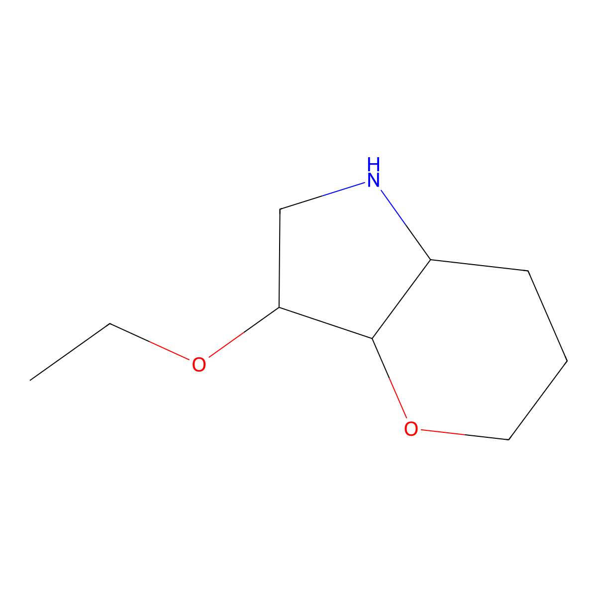 (3R,3aS,7aR)-3-ethoxyoctahydropyrano[3,2-b]pyrrole molecular structure, CAS 1422061-80-0