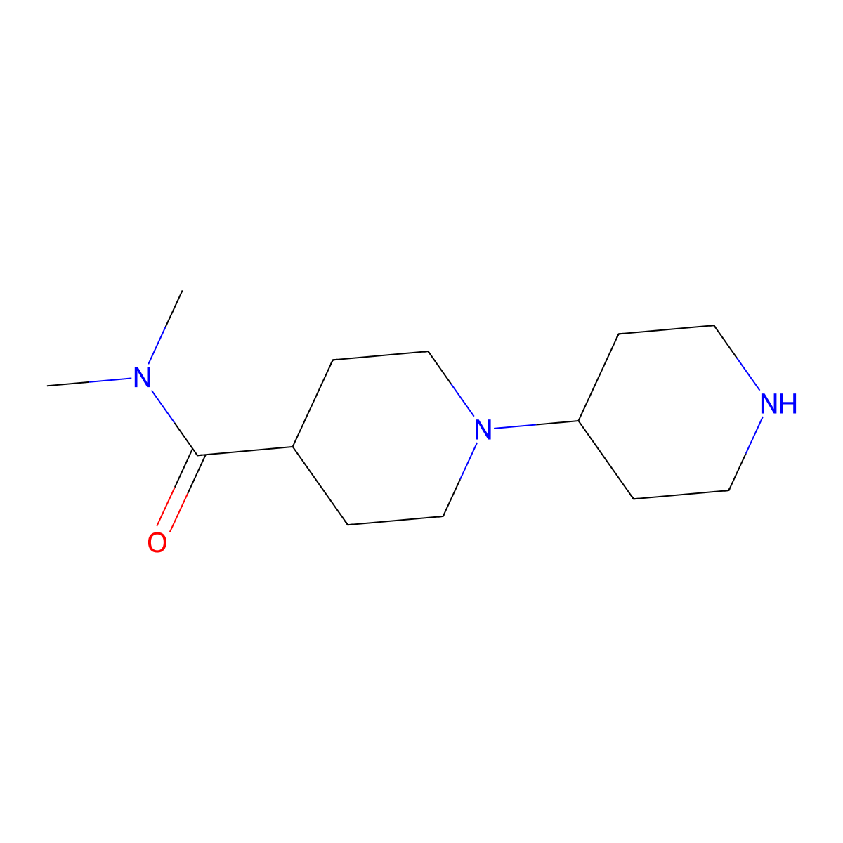 CN(C(=O)C1Ccn(CC1)C1ccncc1)C molecular structure, CAS 1422061-89-9