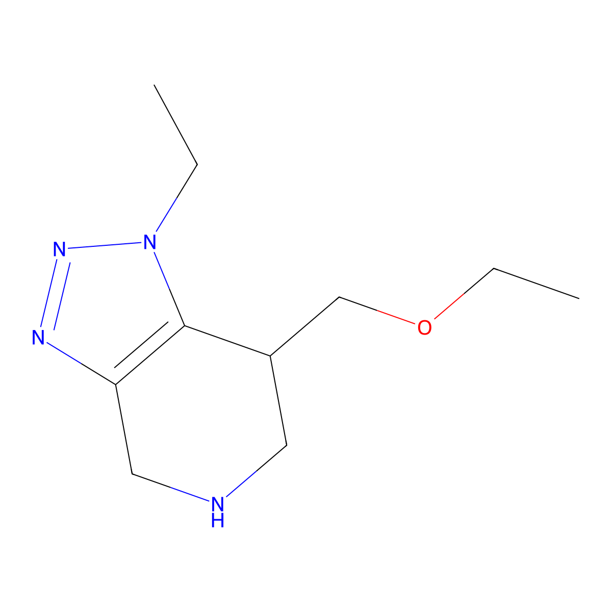 7-(Ethoxymethyl)-1-ethyl-4,5,6,7-tetrahydro-1H-[1,2,3]triazolo[4,5-c]pyridine molecular structure, CAS 1422061-97-9