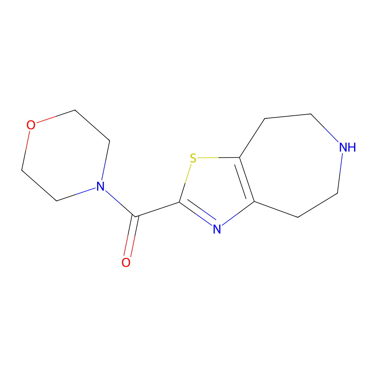 Morpholino(5,6,7,8-Tetrahydro-4H-Thiazolo[4,5-D]Azepin-2-Yl)Methanone molecular structure, CAS 1422062-11-0