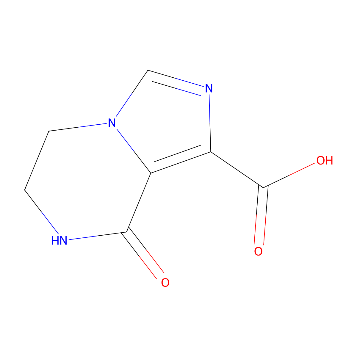 8-Oxo-5,6,7,8-tetrahydroimidazo[1,5-a]pyrazine-1-carboxylic acid molecular structure, CAS 1422062-23-4