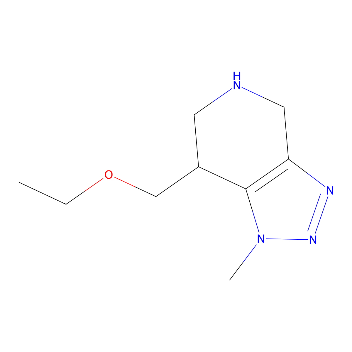7-(Ethoxymethyl)-1-methyl-4,5,6,7-tetrahydro-1H-[1,2,3]triazolo[4,5-c]pyridine molecular structure, CAS 1422062-52-9