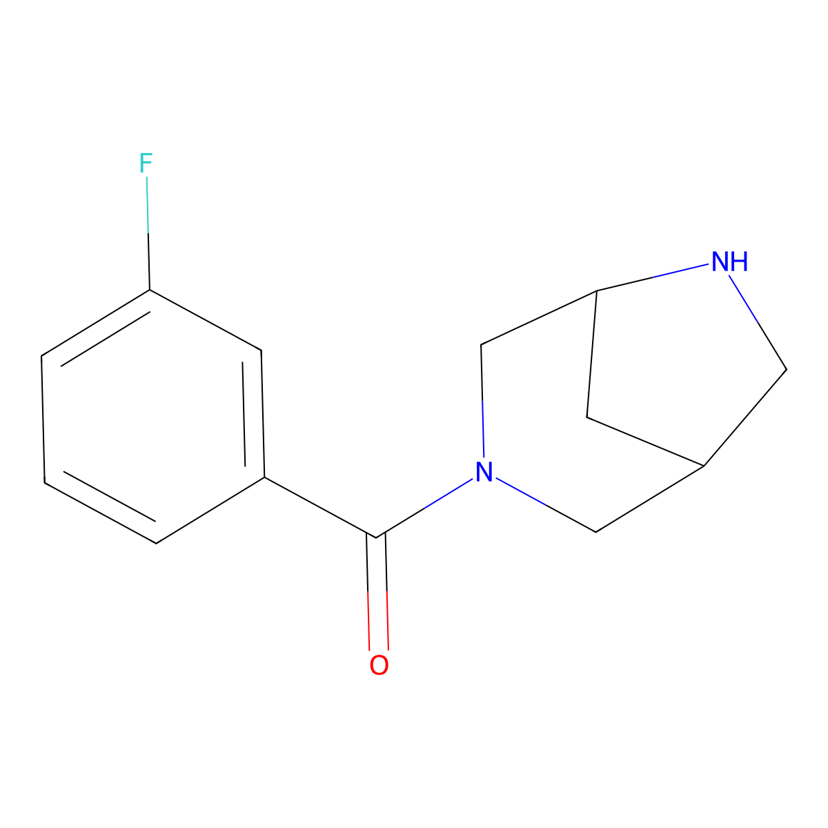 3,6-Diazabicyclo[3.2.1]Octan-3-Yl(3-Fluorophenyl)Methanone molecular structure, CAS 1422062-97-2