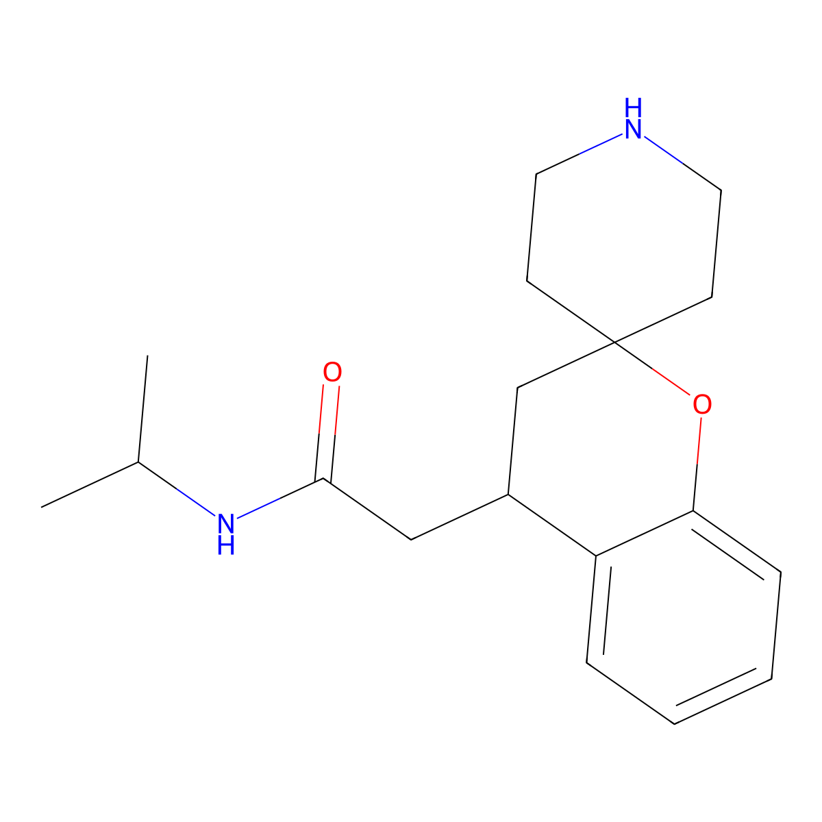 N-Isopropyl-2-(Spiro[Chroman-2,4'-Piperidine]-4-Yl)Acetamide molecular structure, CAS 1422062-99-4