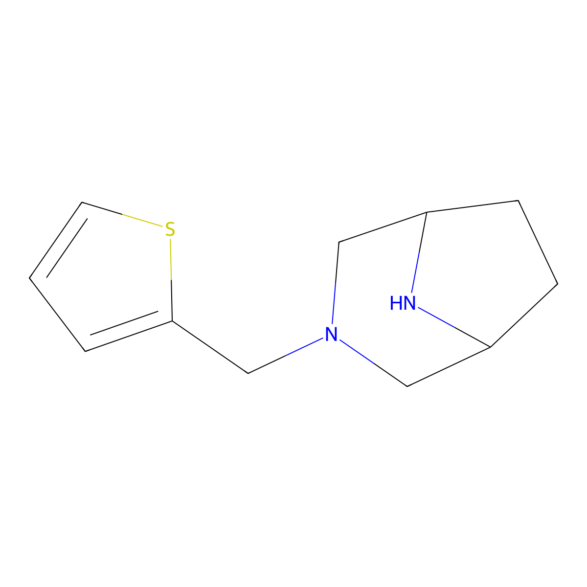 3-(Thiophen-2-Ylmethyl)-3,8-Diazabicyclo[3.2.1]Octane molecular structure, CAS 1422063-03-3