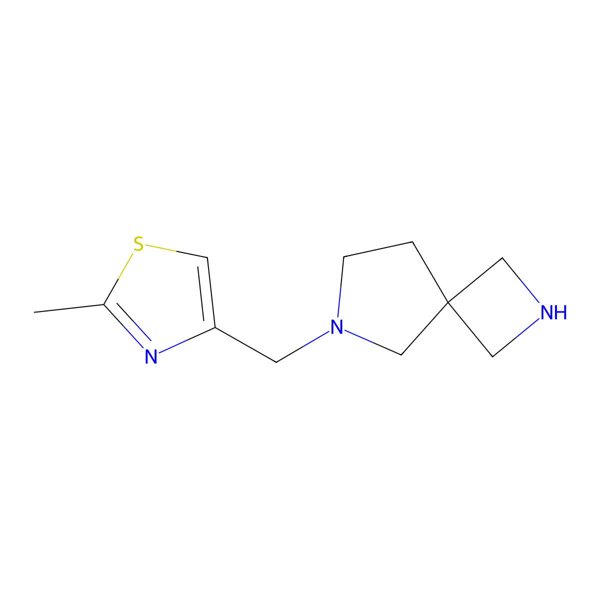 4-(2,6-Diazaspiro[3.4]octan-6-ylmethyl)-2-methylthiazole molecular structure, CAS 1422063-11-3