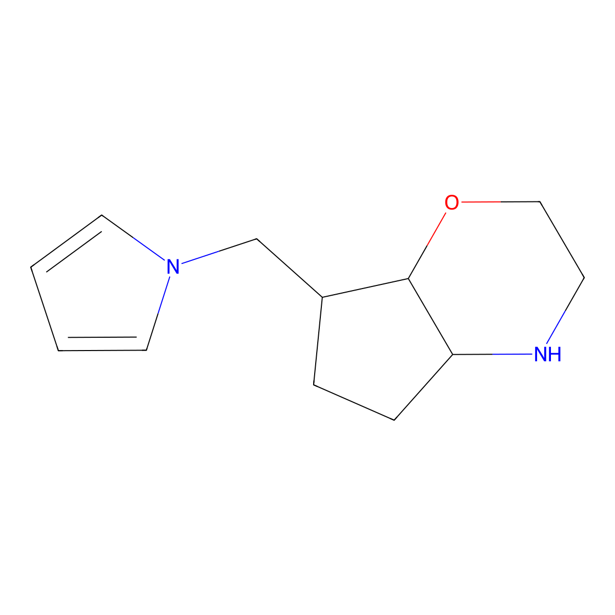 7-((1H-Pyrrol-1-yl)methyl)octahydrocyclopenta[b][1,4]oxazine molecular structure, CAS 1422063-74-8
