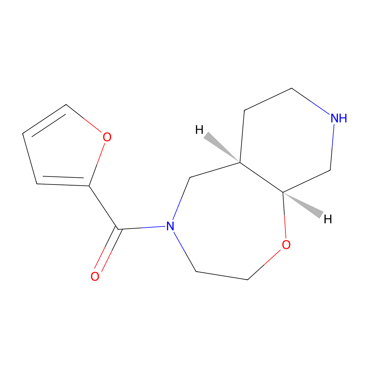 Furan-2-Yl((5Ar,9As)-Octahydropyrido[4,3-F][1,4]Oxazepin-4(5H)-Yl)Methanone molecular structure, CAS 1422064-83-2