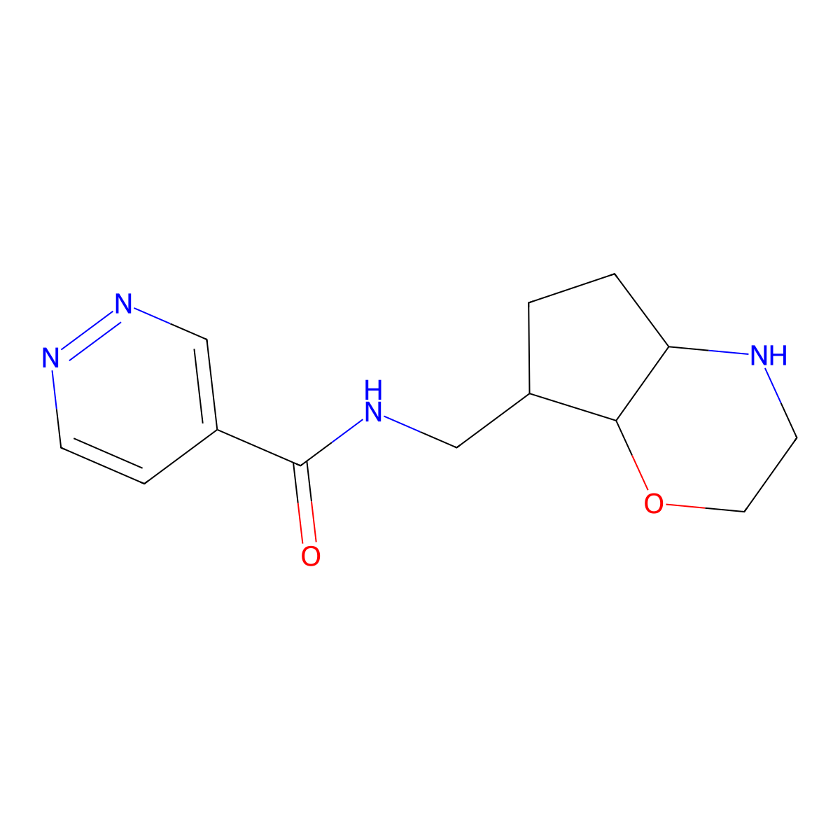 N-((Octahydrocyclopenta[B][1,4]Oxazin-7-Yl)Methyl)Pyridazine-4-Carboxamide molecular structure, CAS 1422064-84-3