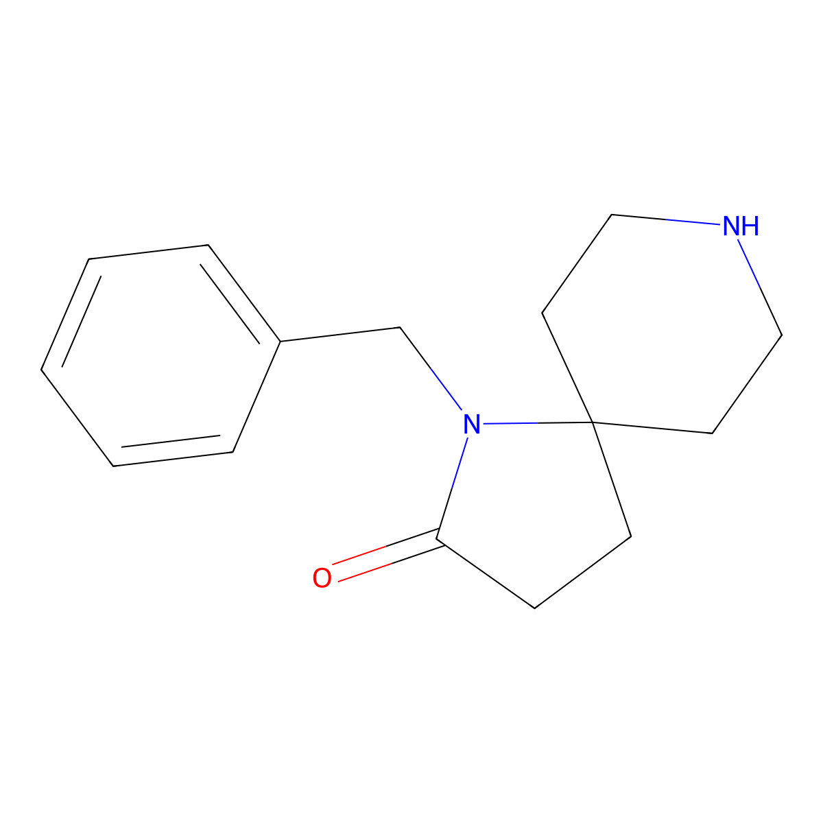 1-Benzyl-1,8-diazaspiro[4.5]decan-2-one molecular structure, CAS 1422065-04-0