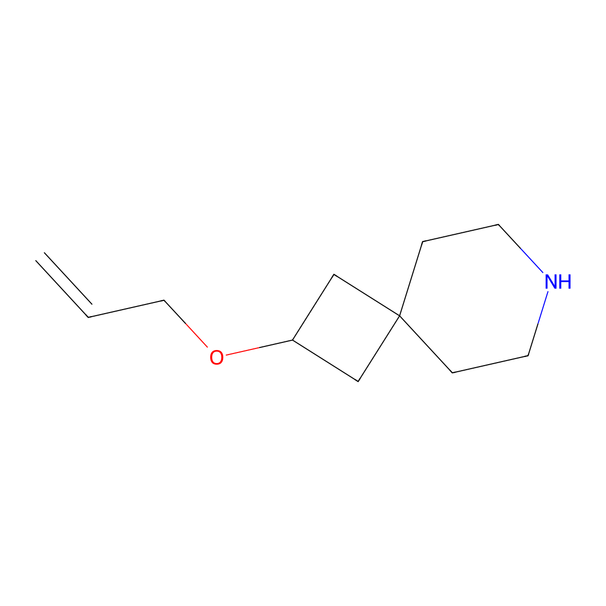 2-(Allyloxy)-7-azaspiro[3.5]nonane molecular structure, CAS 1422065-16-4