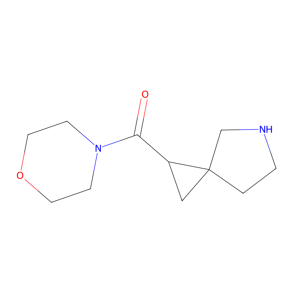 Morpholino(5-azaspiro[2.4]heptan-1-yl)methanone molecular structure, CAS 1422065-18-6