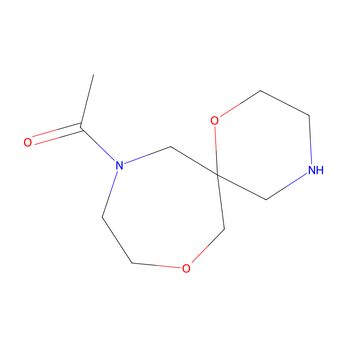 1-(1,8-Dioxa-4,11-Diazaspiro[5.6]Dodecan-11-Yl)Ethanone molecular structure, CAS 1422065-61-9