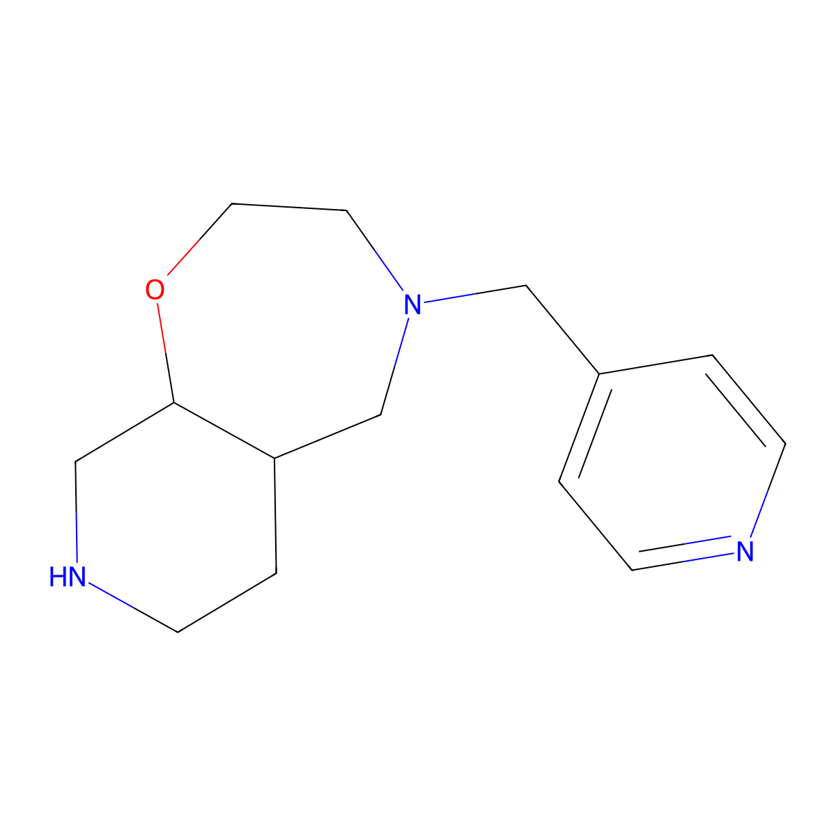 (5Ar,9As)-4-(Pyridin-4-Ylmethyl)Decahydropyrido[4,3-F][1,4]Oxazepine molecular structure, CAS 1422066-03-2