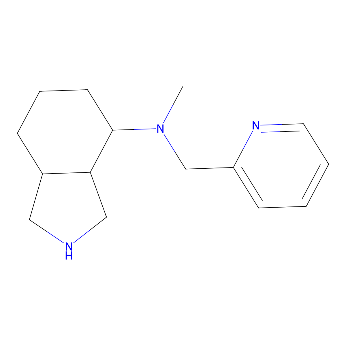 N-Methyl-N-(Pyridin-2-Ylmethyl)Octahydro-1H-Isoindol-4-Amine molecular structure, CAS 1422066-57-6