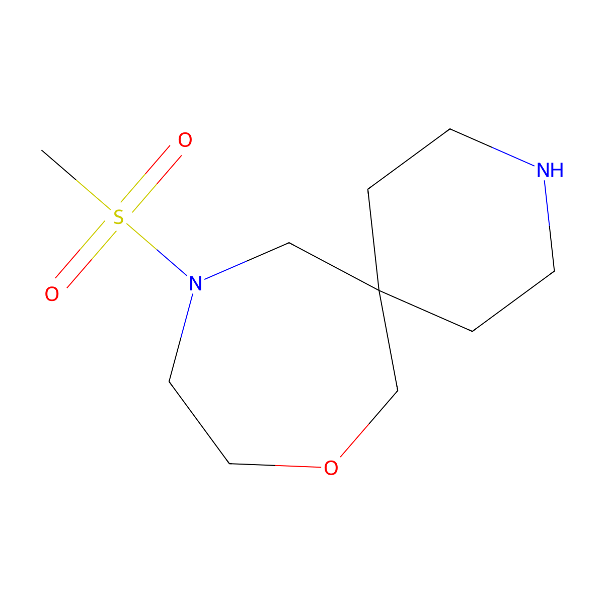 11-(Methylsulfonyl)-8-Oxa-3,11-Diazaspiro[5.6]Dodecane molecular structure, CAS 1422066-71-4
