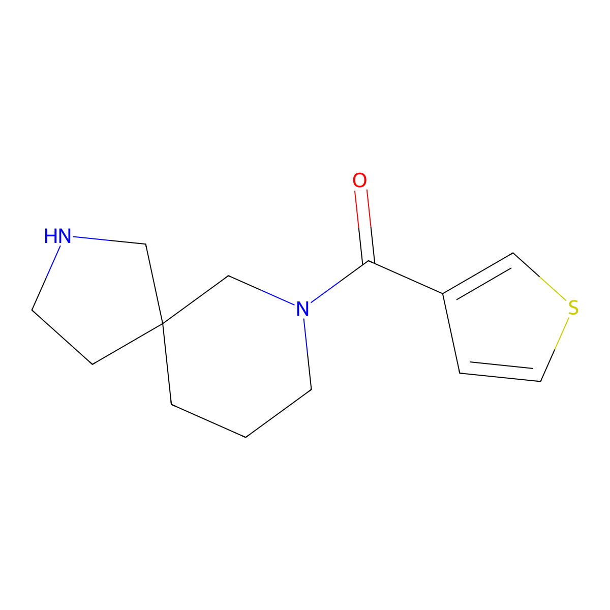 2,7-Diazaspiro[4.5]decan-7-yl(thiophen-3-yl)methanone molecular structure, CAS 1422066-87-2