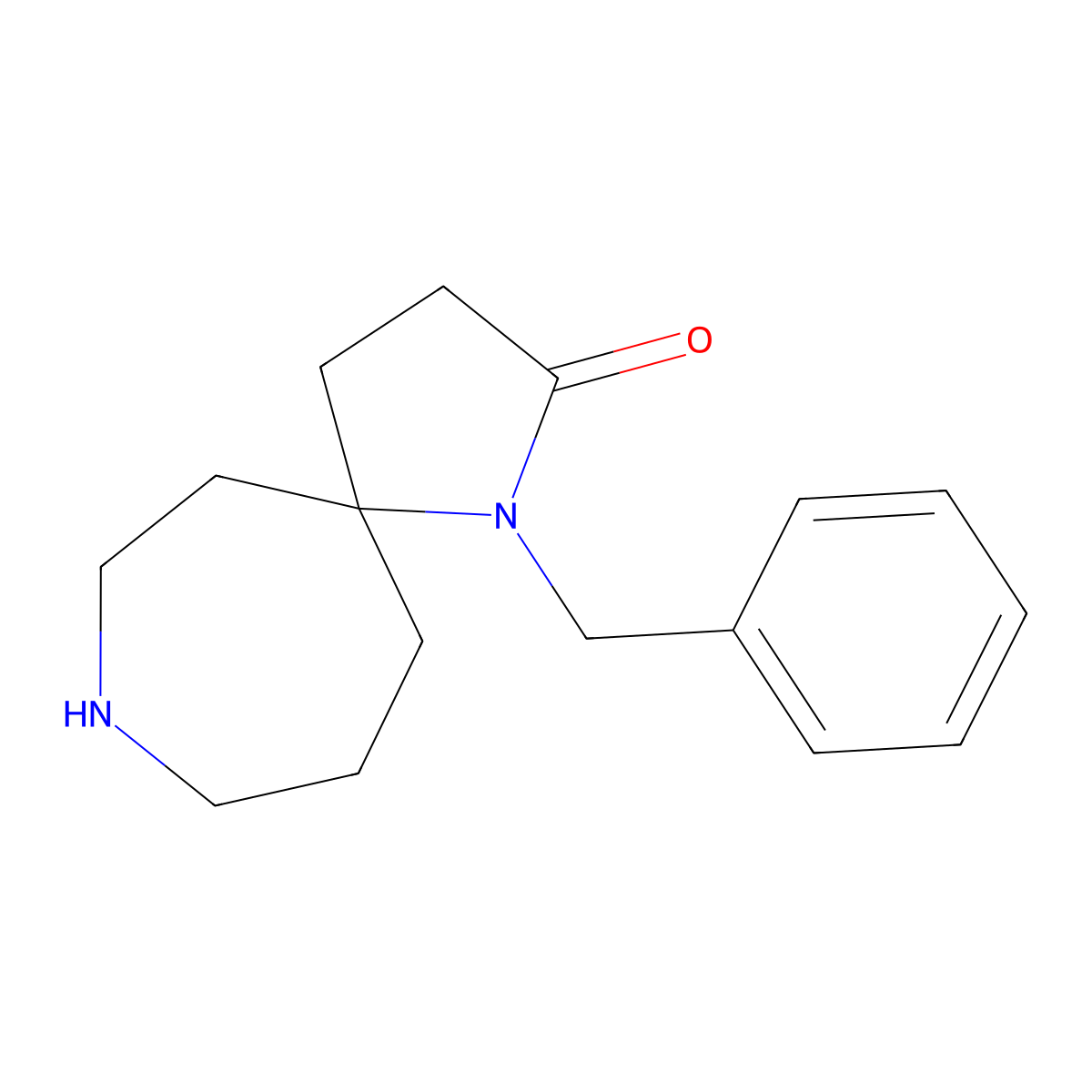 1-Benzyl-1,8-diazaspiro[4.6]undecan-2-one molecular structure, CAS 1422066-90-7