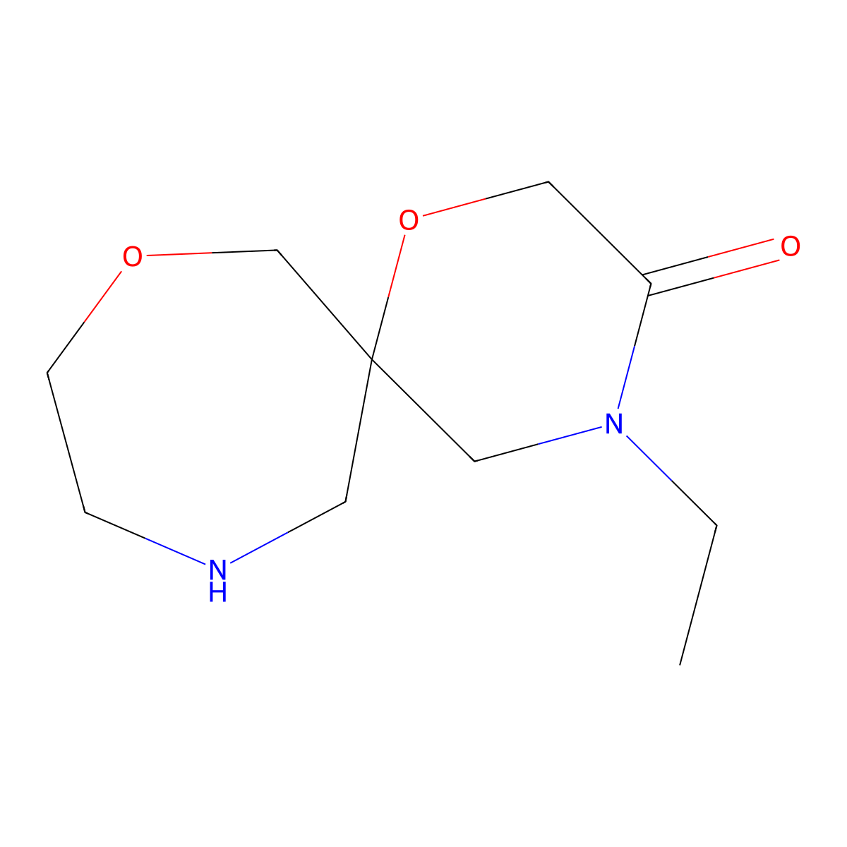 4-Ethyl-1,8-dioxa-4,11-diazaspiro[5.6]dodecan-3-one molecular structure, CAS 1422066-92-9