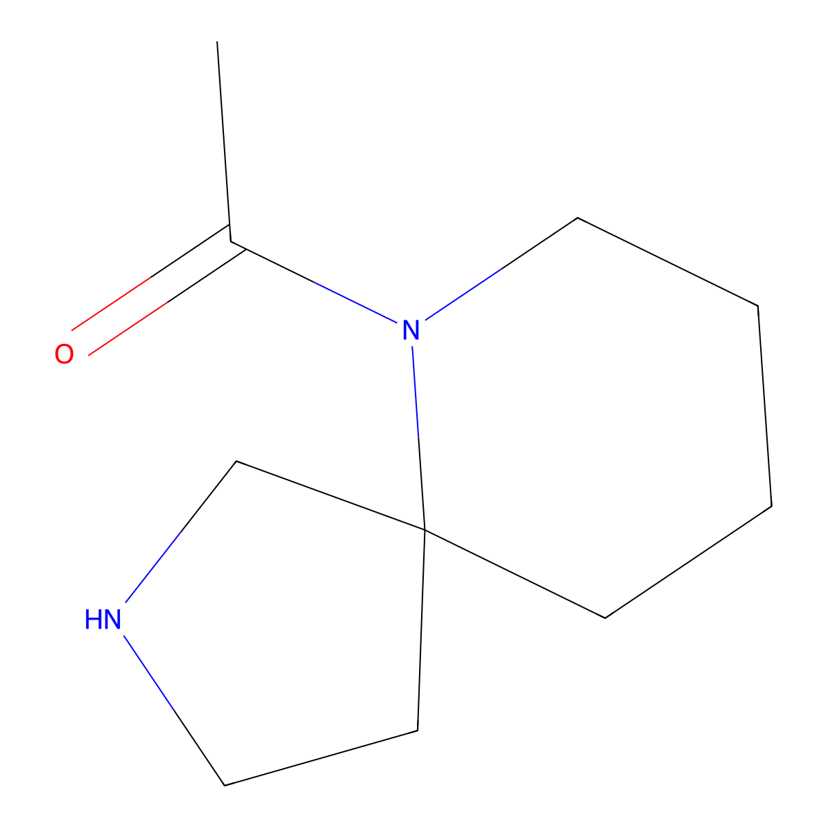 1-(2,6-Diazaspiro[4.5]decan-6-yl)ethanone molecular structure, CAS 1422067-20-6