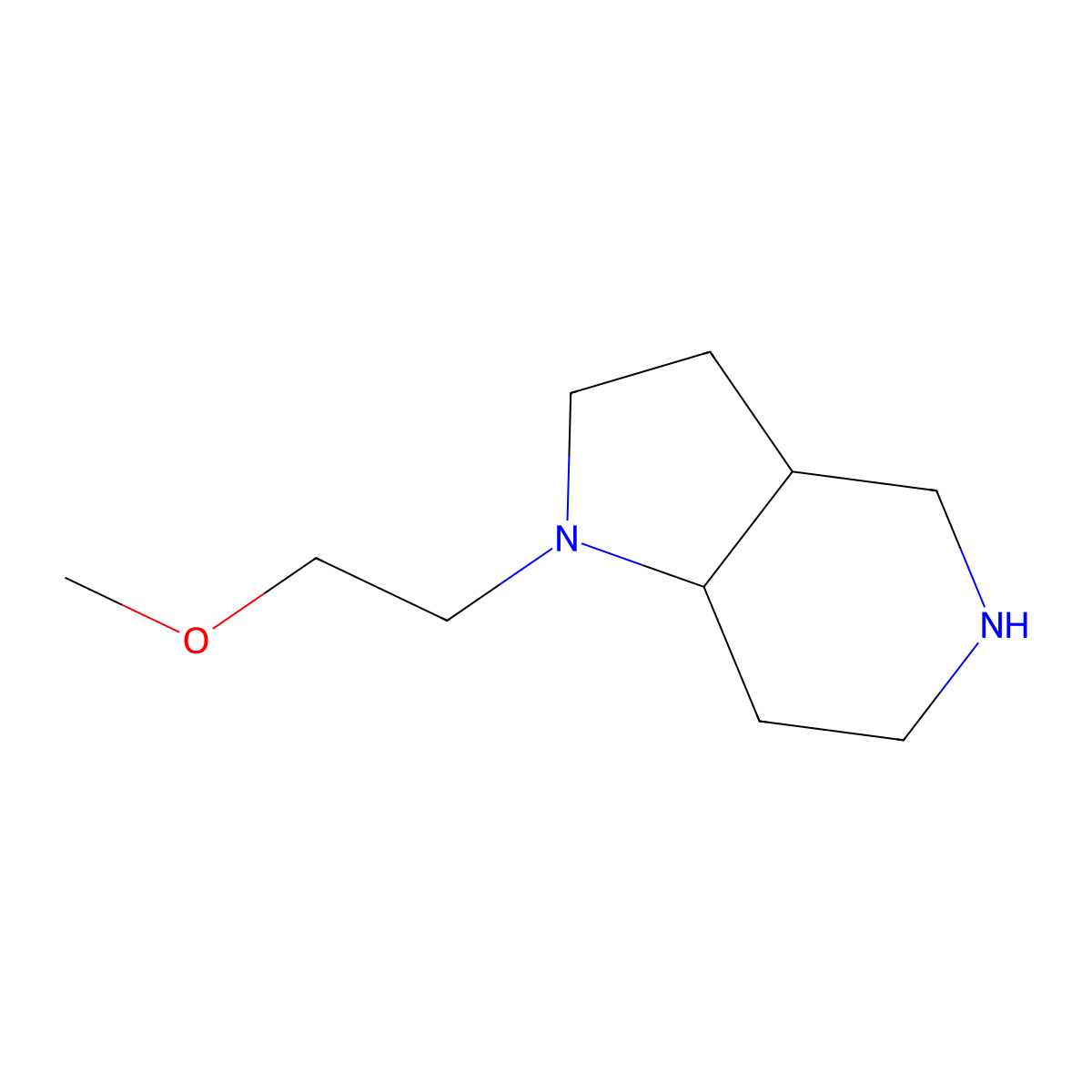1-(2-Methoxyethyl)octahydro-1H-pyrrolo[3,2-c]pyridine molecular structure, CAS 1422067-22-8
