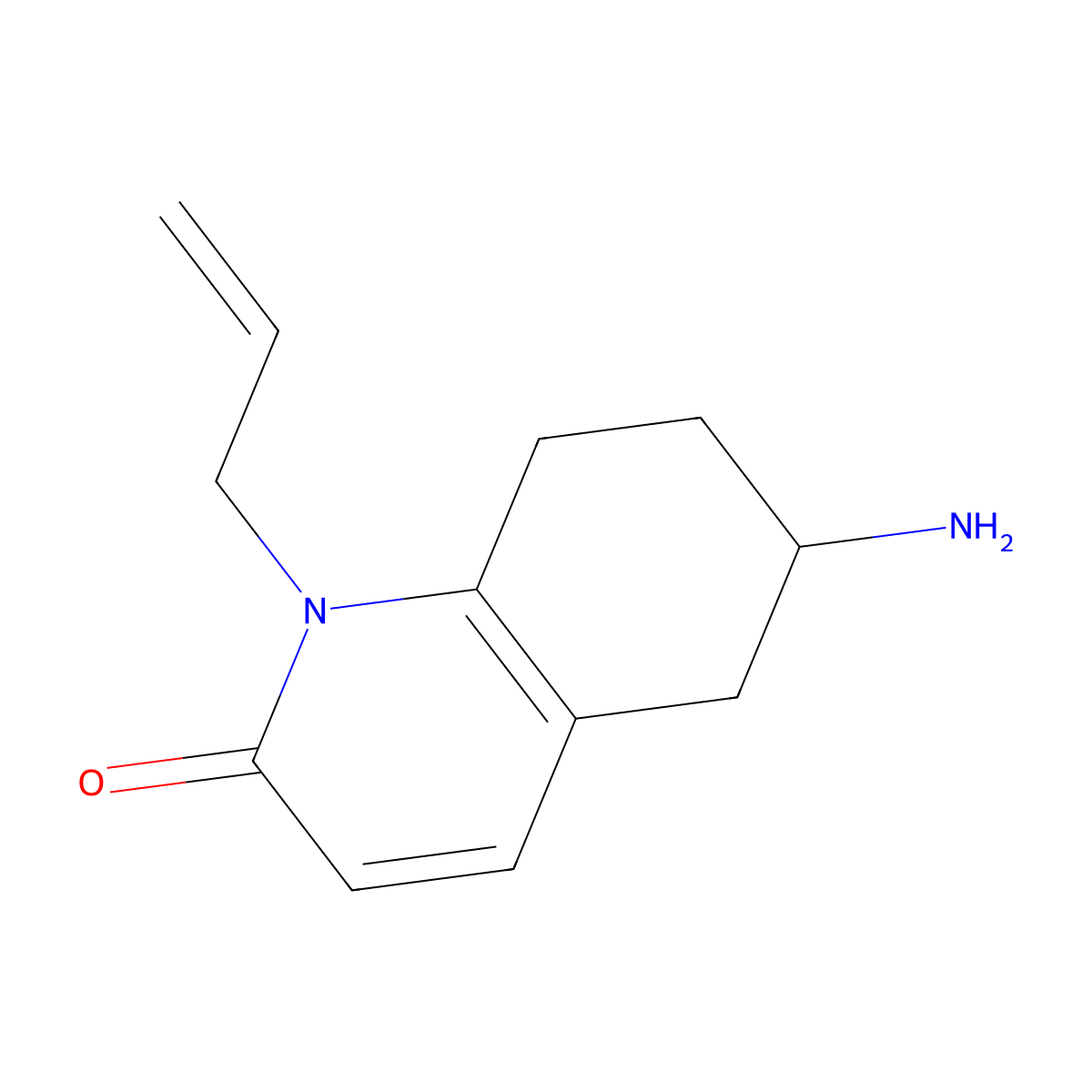 1-Allyl-6-Amino-5,6,7,8-Tetrahydroquinolin-2(1H)-One molecular structure, CAS 1422067-44-4