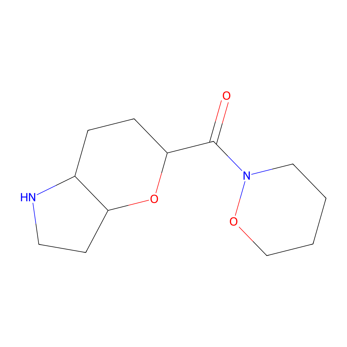 ((3aR,5S,7aR)-octahydropyrano[3,2-b]pyrrol-5-yl)(1,2-oxazinan-2-yl)methanone molecular structure, CAS 1422067-56-8