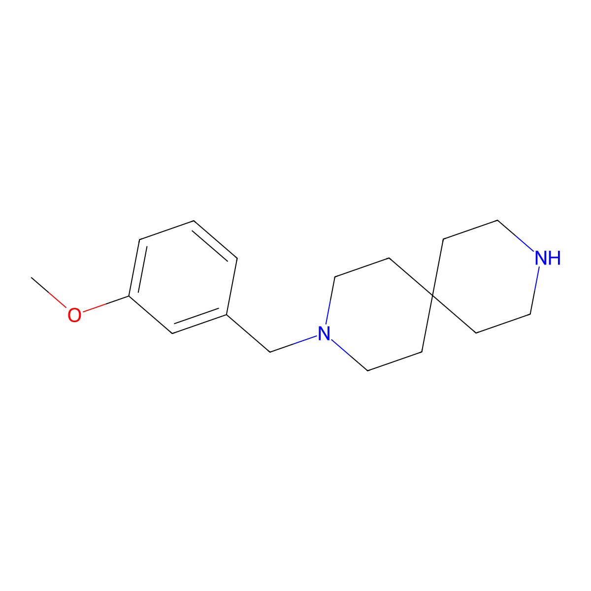 3-(3-Methoxybenzyl)-3,9-diazaspiro[5.5]undecane molecular structure, CAS 1422067-91-1