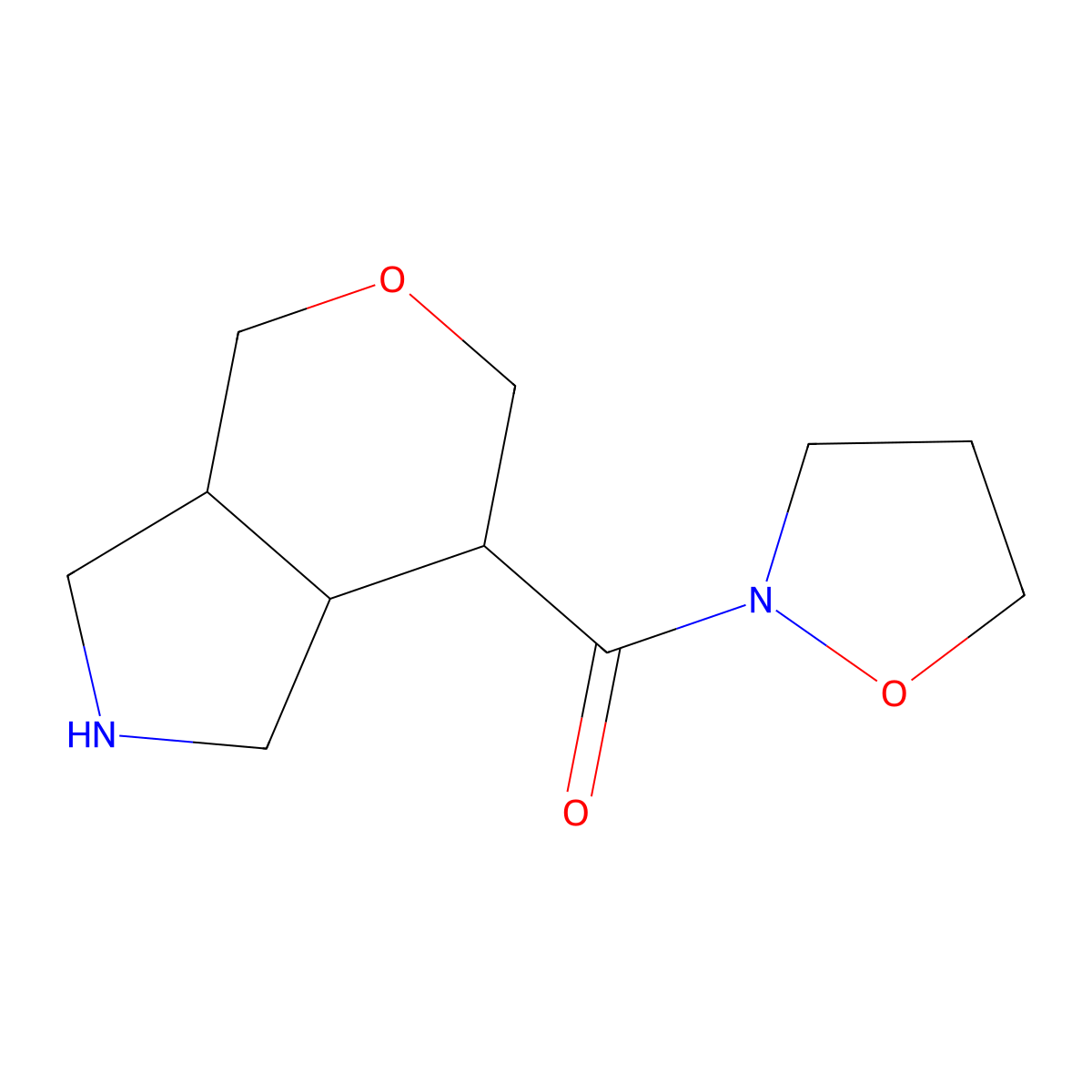 isoxazolidin-2-yl((3aR,7R,7aR)-octahydropyrano[3,4-c]pyrrol-7-yl)methanone molecular structure, CAS 1422067-94-4