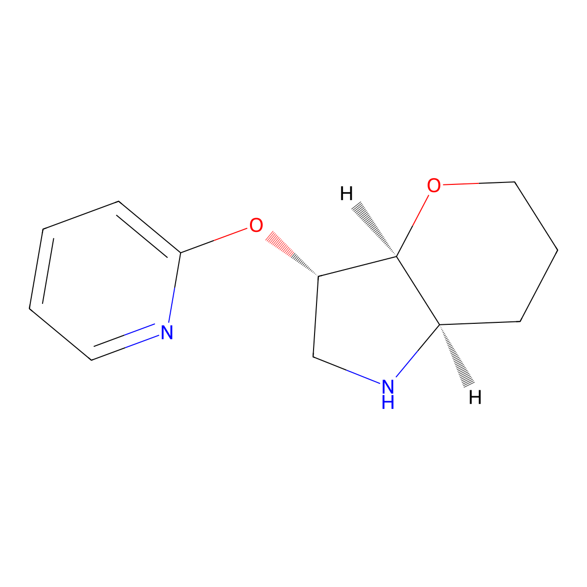 (3S,3aS,7aR)-3-(pyridin-2-yloxy)octahydropyrano[3,2-b]pyrrole molecular structure, CAS 1422068-16-3