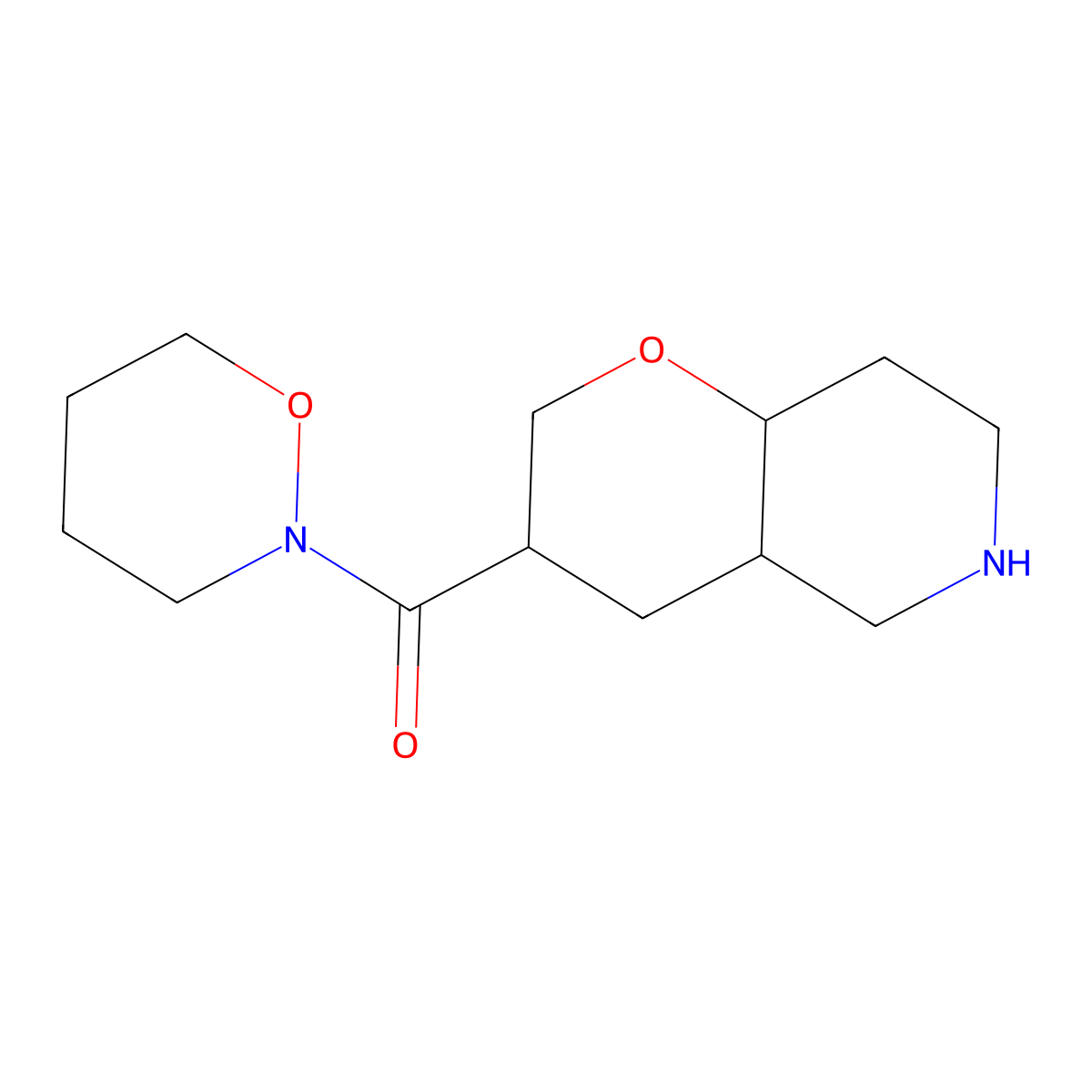 ((3S,4aS,8aR)-octahydro-2H-pyrano[3,2-c]pyridin-3-yl)(1,2-oxazinan-2-yl)methanone molecular structure, CAS 1422068-18-5