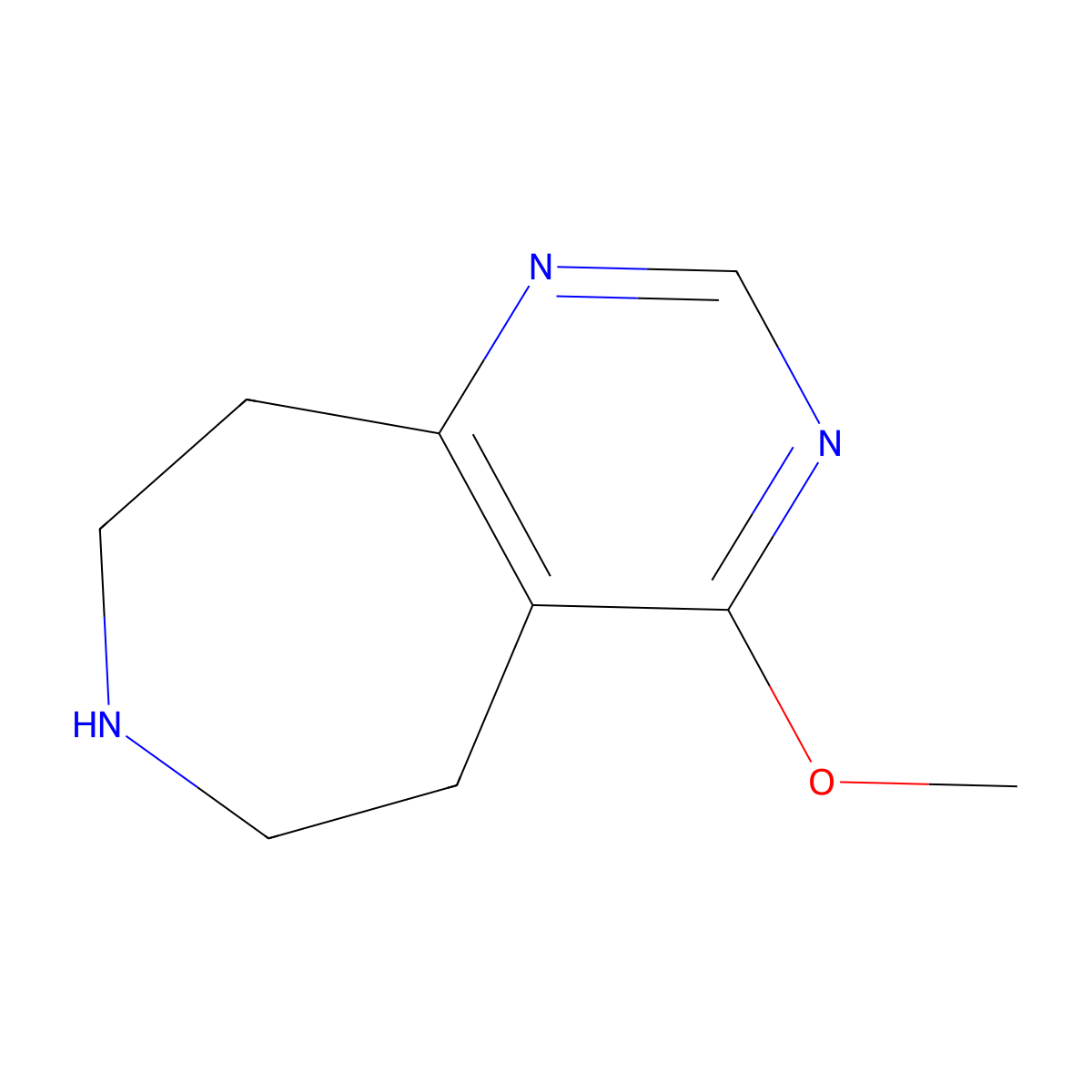 4-Methoxy-6,7,8,9-Tetrahydro-5H-Pyrimido[4,5-D]Azepine molecular structure, CAS 1422068-22-1