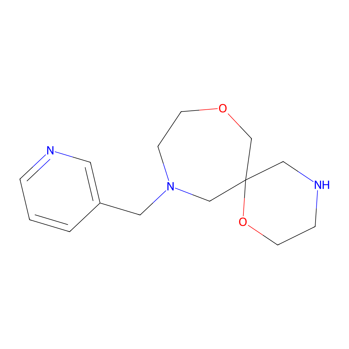 11-(Pyridin-3-Ylmethyl)-1,8-Dioxa-4,11-Diazaspiro[5.6]Dodecane molecular structure, CAS 1422068-46-9