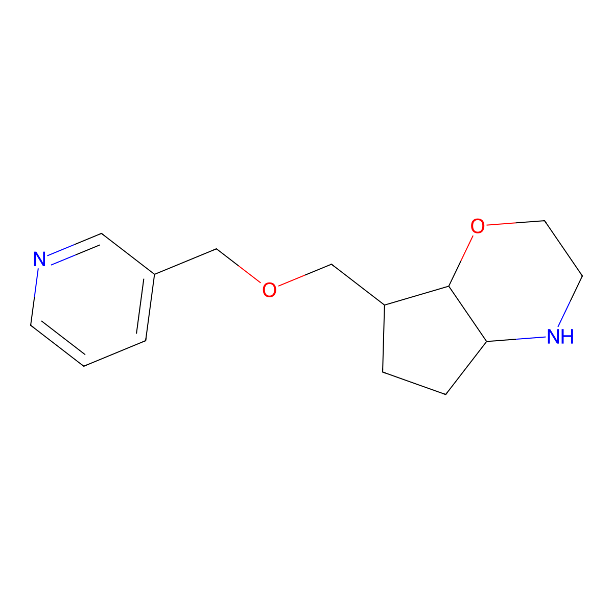 7-((Pyridin-3-Ylmethoxy)Methyl)Octahydrocyclopenta[B][1,4]Oxazine molecular structure, CAS 1422068-47-0