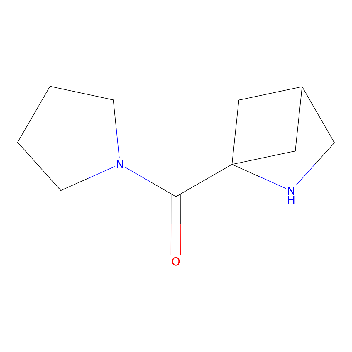 1-(Pyrrolidine-1-carbonyl)-2-azabicyclo[2.1.1]hexane molecular structure, CAS 1422068-74-3