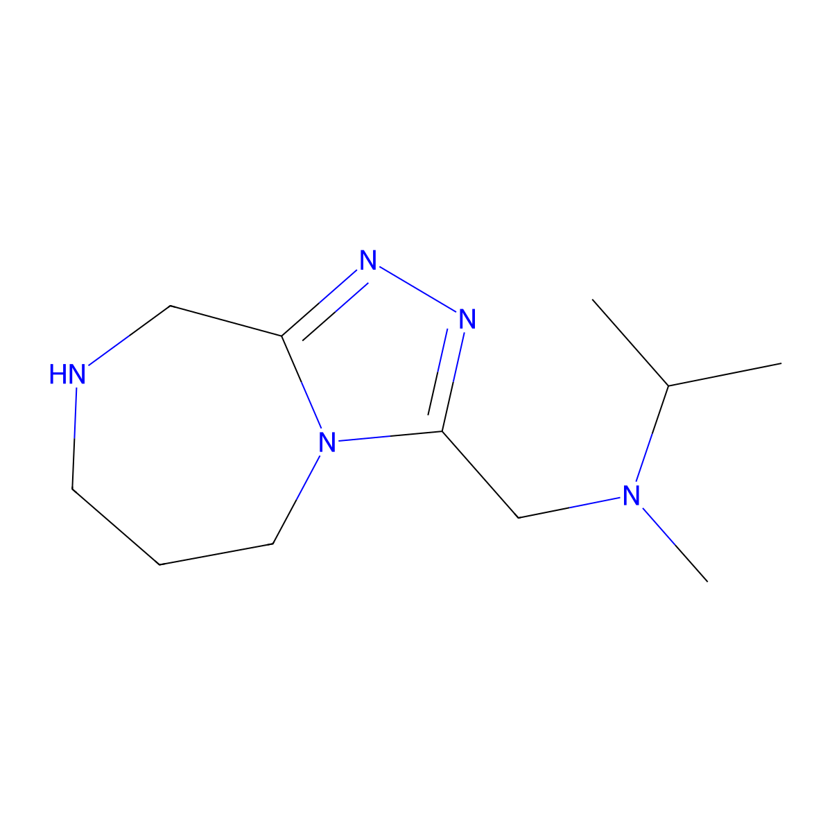 N-Methyl-N-((6,7,8,9-Tetrahydro-5H-[1,2,4]Triazolo[4,3-A][1,4]Diazepin-3-Yl)Methyl)Propan-2-Amine molecular structure, CAS 1422069-04-2