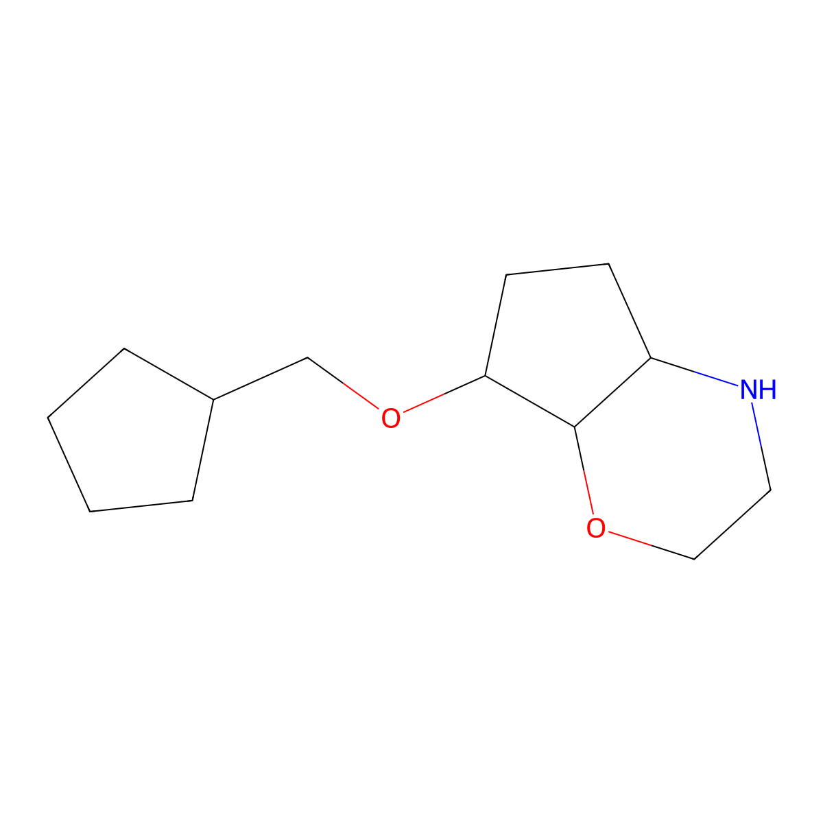 (4aS,7R,7aR)-7-(cyclopentylmethoxy)octahydrocyclopenta[b][1,4]oxazine molecular structure, CAS 1422069-05-3