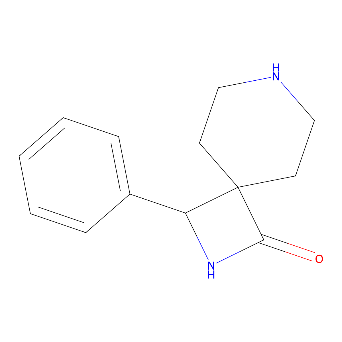 3-Phenyl-2,7-diazaspiro[3.5]nonan-1-one molecular structure, CAS 1422069-38-2
