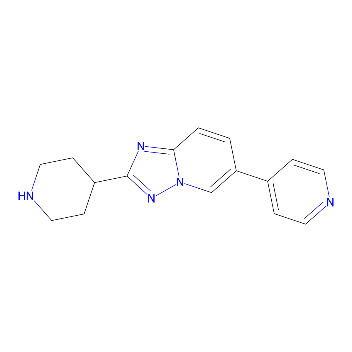 2-(Piperidin-4-Yl)-6-(Pyridin-4-Yl)-[1,2,4]Triazolo[1,5-A]Pyridine molecular structure, CAS 1422069-46-2