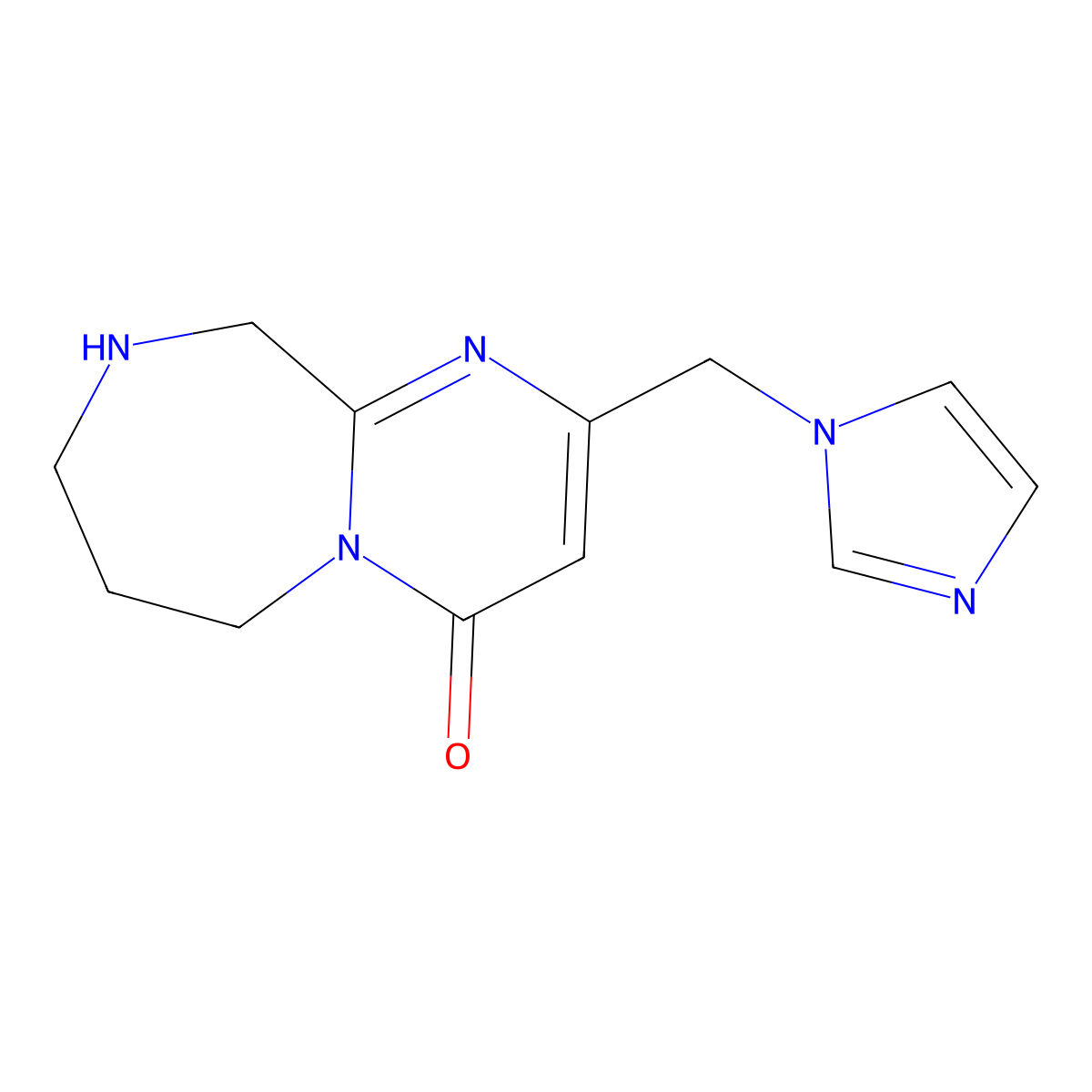 2-((1H-Imidazol-1-Yl)Methyl)-7,8,9,10-Tetrahydropyrimido[1,2-A][1,4]Diazepin-4(6H)-One molecular structure, CAS 1422069-52-0