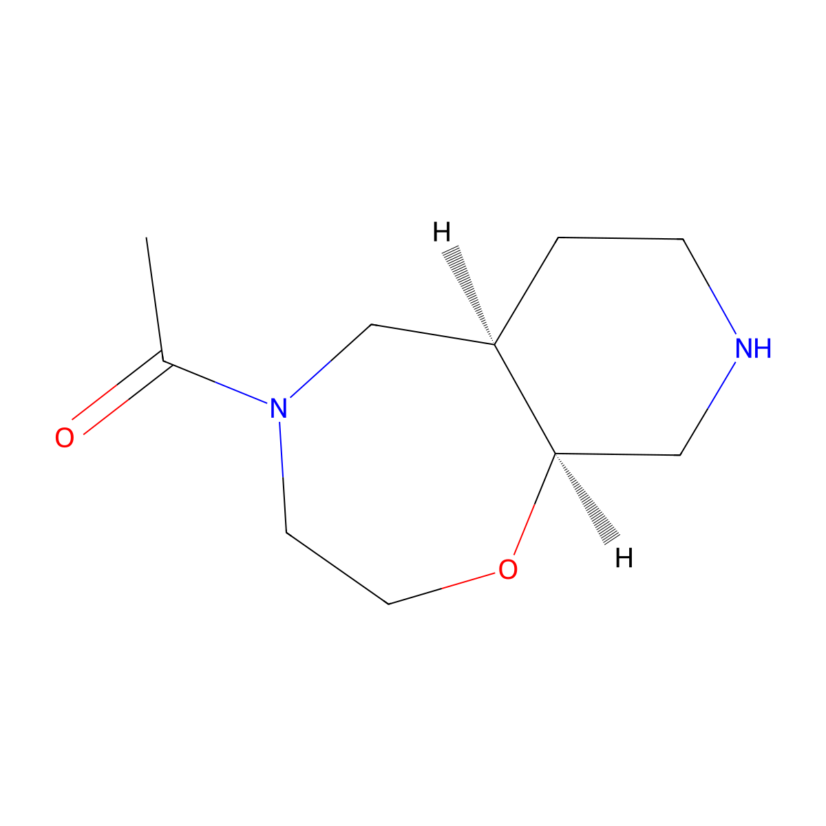 Rel-1-((5Ar,9As)-Octahydropyrido[4,3-F][1,4]Oxazepin-4(5H)-Yl)Ethanone molecular structure, CAS 1422069-66-6