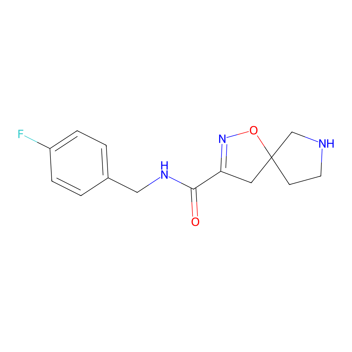 N-(4-Fluorobenzyl)-1-Oxa-2,7-Diazaspiro[4.4]Non-2-Ene-3-Carboxamide molecular structure, CAS 1422132-93-1