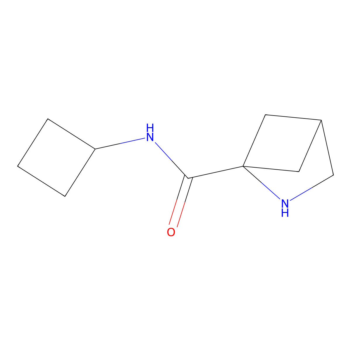 N-Cyclobutyl-2-azabicyclo[2.1.1]hexane-1-carboxamide molecular structure, CAS 1422133-12-7
